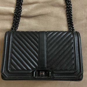 Rebecca Minkoff Chevron Quilted Love Crossbody